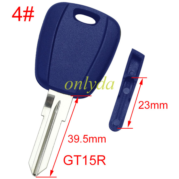 Super Stronger GTL  for Fiat transponder key shell with SIP22/GT15R blade（can put TPX long chip)， pls choose model
