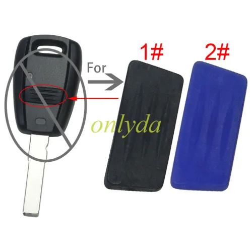 For Fiat 1 button remote key button（blue and black ）, pls choose color.