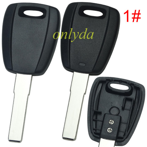 For Fiat transponder key blank-without badge（can put TPX long chip)， pls choose model