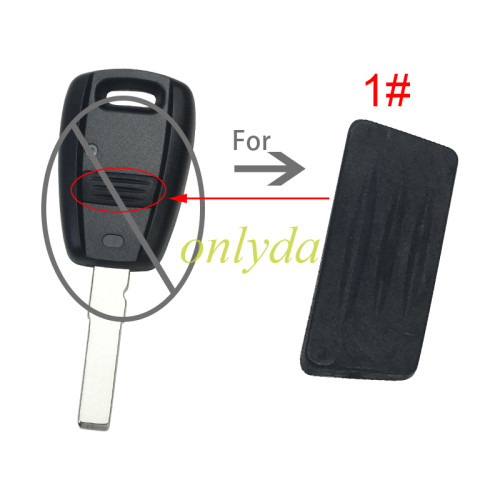 For Fiat 1 button remote key button（blue and black ）, pls choose color.
