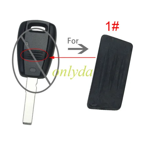 For Fiat 1 button remote key button（blue and black ）, pls choose color.