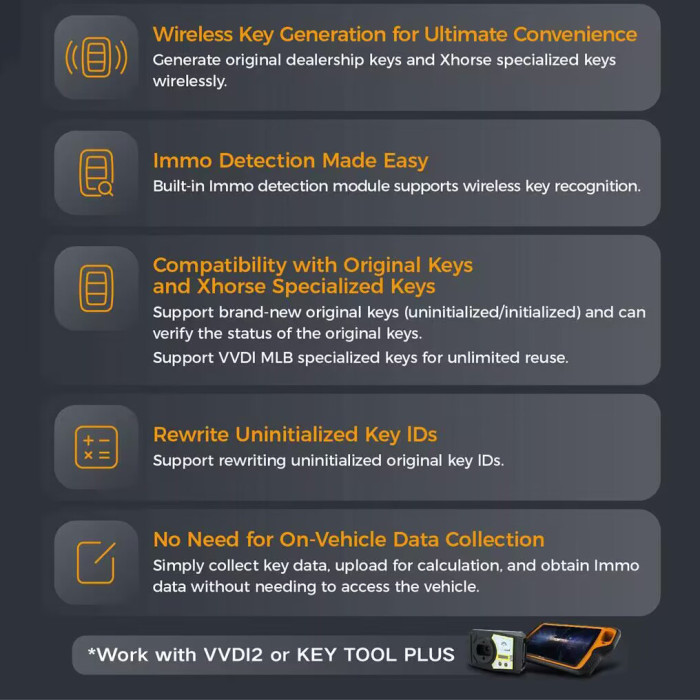 2024 Xhorse XDMLB0 VVDI MLB Tool Global Version Add Key VAG MLB No Need to Remove Chip Works with VVDI2 VVDI Key Tool Plus
