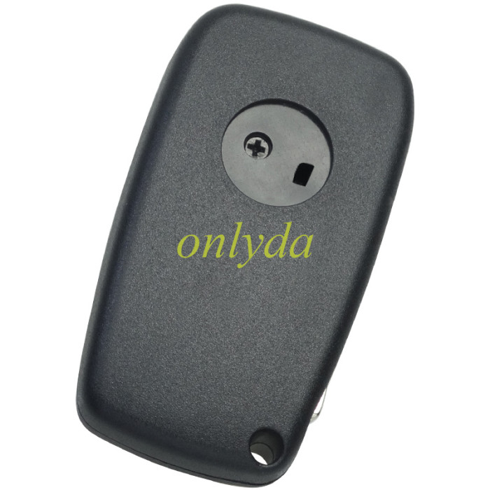 For Fiat 2/3 button remote key blank Side silver hook screw, with battery clamp with bagde ,  pls choose button