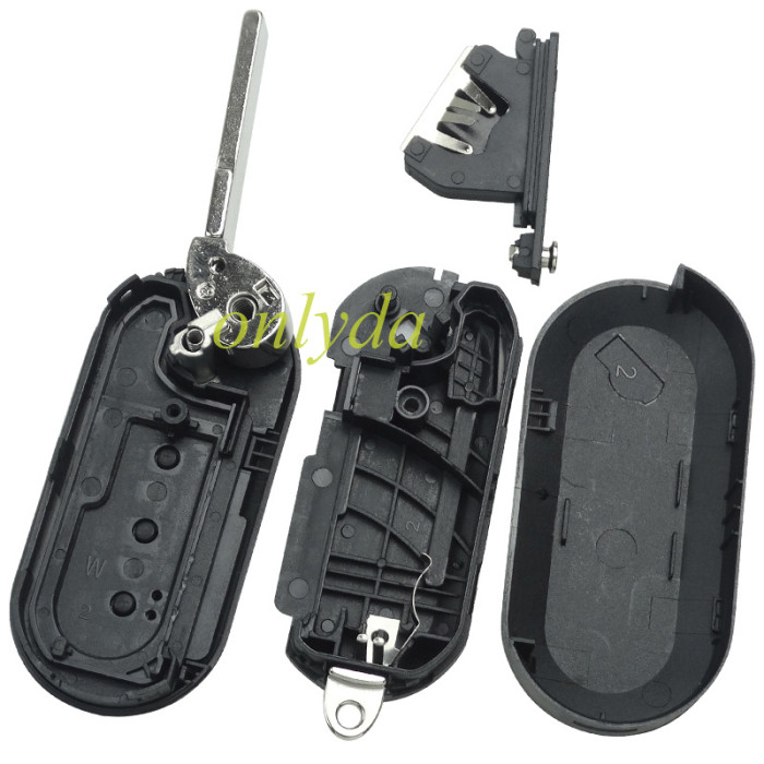 For Fiat 3 button remote key blank gray color (if you don't know how to fit and unfit, please don’t' buy)