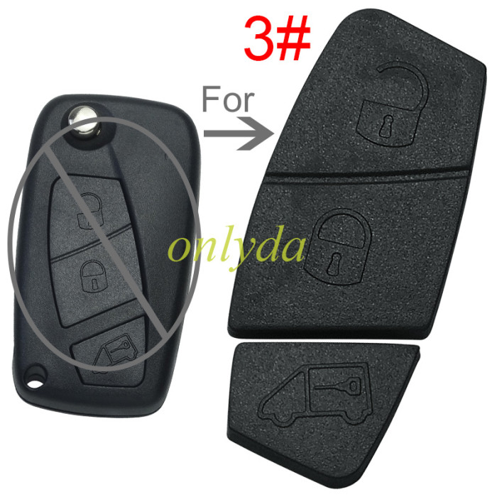 For Fiat 2/3 button key pad, pls choose color and button