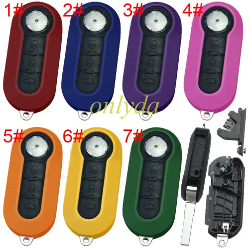 For Fiat 3 button remote key blank， pls choose color (if you don't know how to fit and unfit, please don't buy)