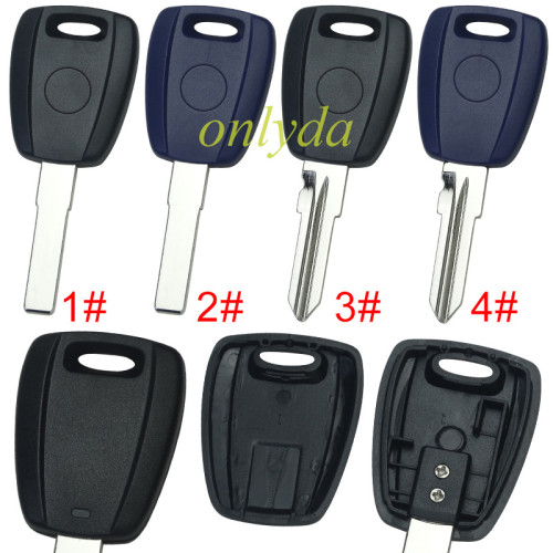 For Fiat transponder key blank-（can put TPX long chip)， pls choose model