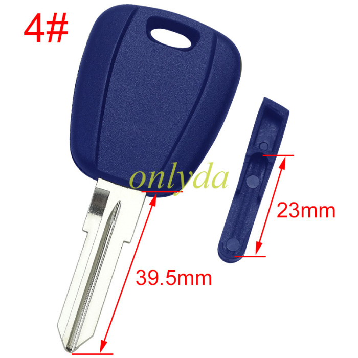 For Fiat remote key blank & 1 button with SIP22/GT15R blade（can put TPX long chip)， pls choose model