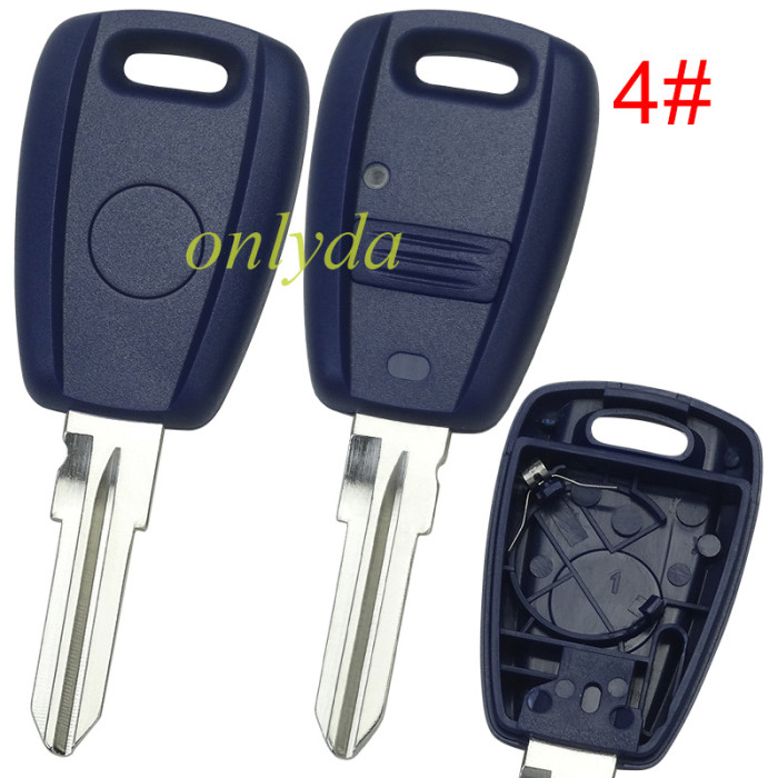 For Fiat remote key blank & 1 button with badge（can put TPX long chip), pls choose model
