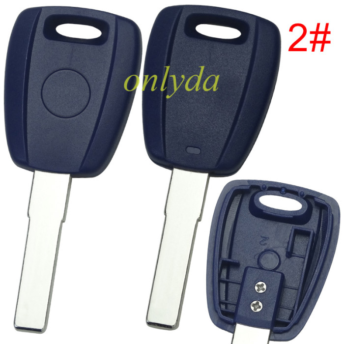 For Fiat transponder key blank-（can put TPX long chip)， pls choose model