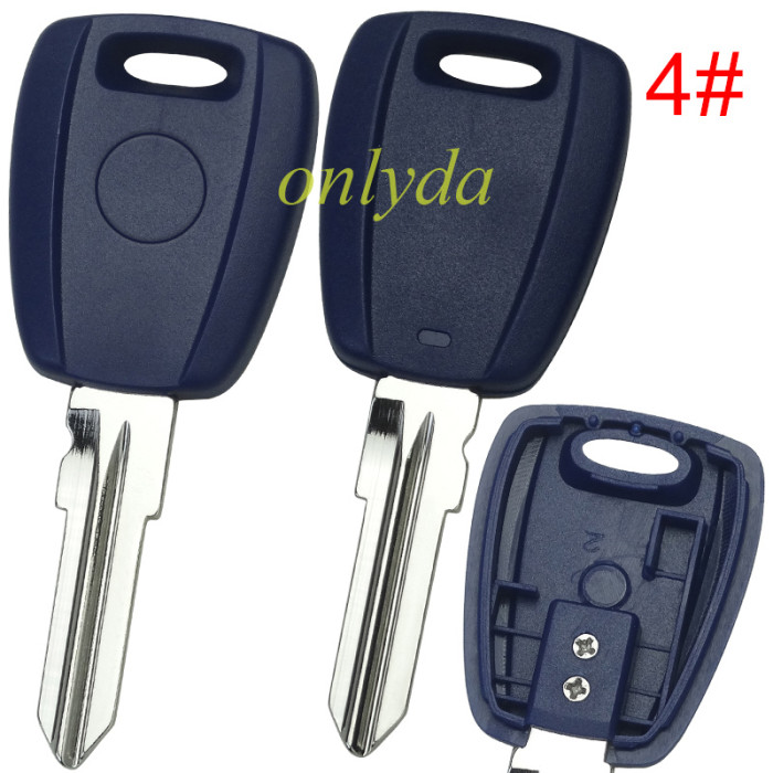 For Fiat transponder key blank-（can put TPX long chip)， pls choose model
