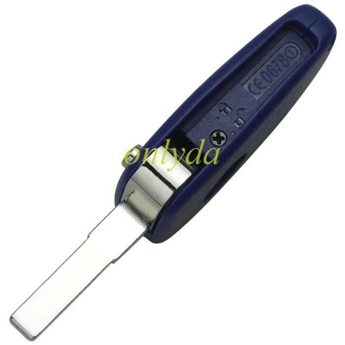 For Fiat  2/3 button remote key blank withbattery clamp with bagde , pls choose model .