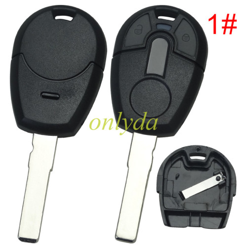For Fiat 2 button key blank with SIP22/GT15 blade,with bagde(blade part can be separated) , pls choose model.