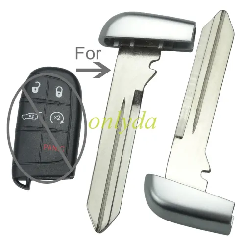 For Chrysler emergency key ,without a hole in the key head