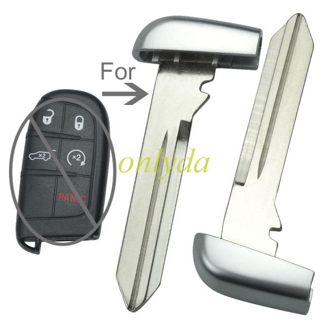 For Chrysler emergency key ,without a hole in the key head