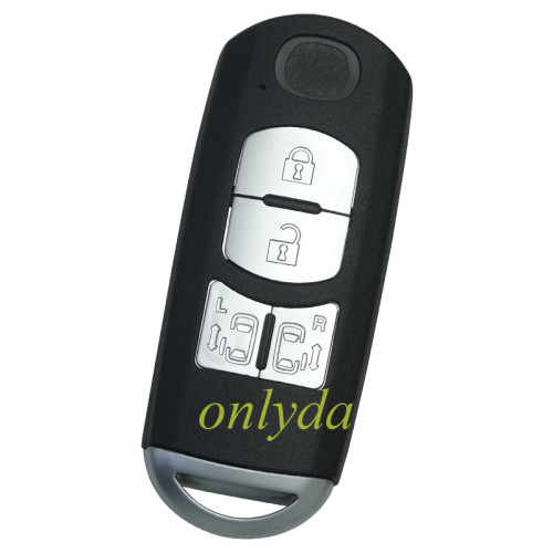 For Mazda  remote key blank with blade ( 3parts)，with badge place
