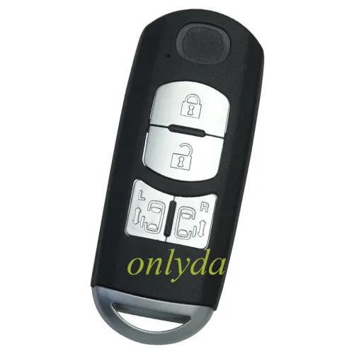 For Mazda  remote key blank with blade ( 3parts)，with badge place