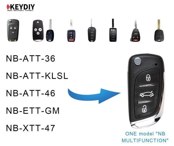 5pcs/lot keyDIY brand   NB11 Multifunction 3 button remote key
