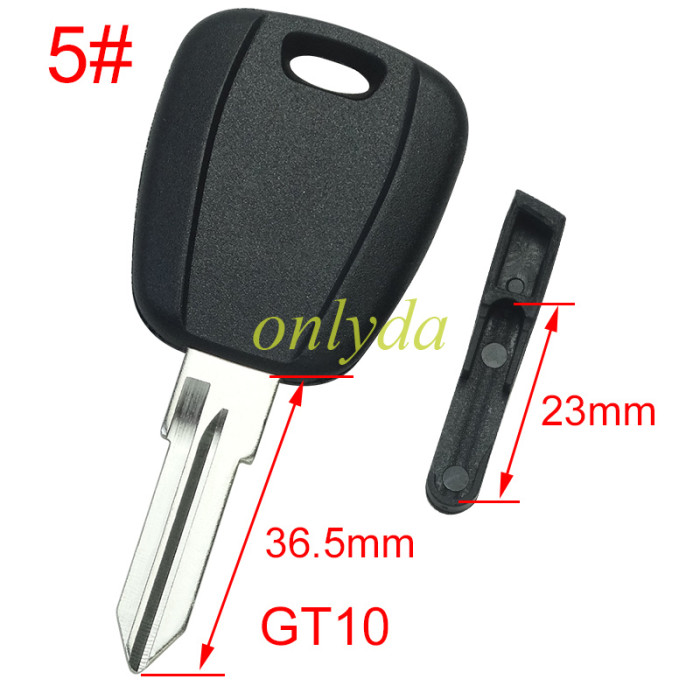 Super Stronger GTL  for Fiat transponder key shell with SIP22/GT15R blade（can put TPX long chip)， pls choose model