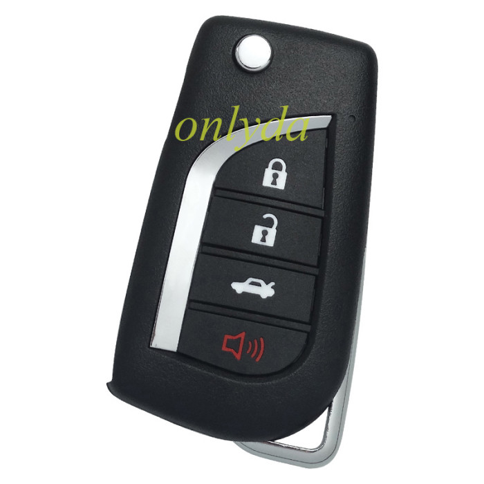 3+1 button remote key shell for KeyDIY key , without key blade