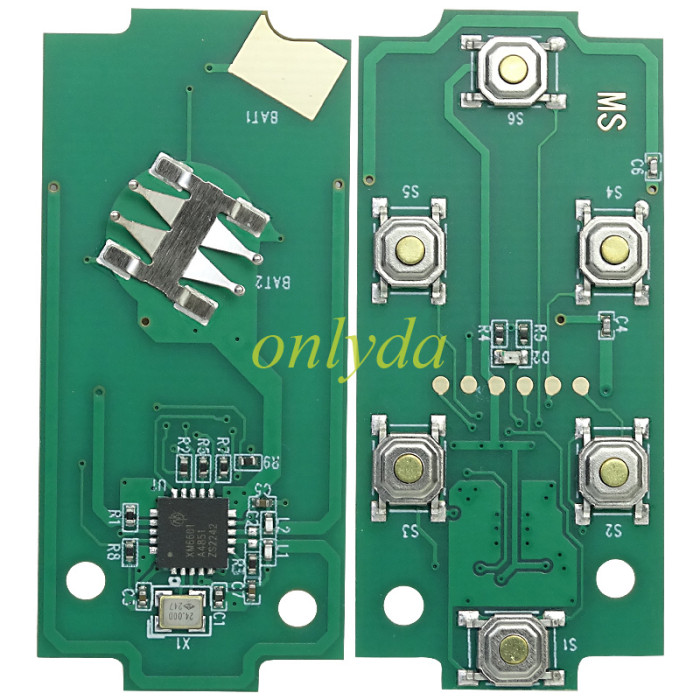 For Chevrolet black 4 button remote key with 433mhz FCCID:M3N323337100 pls choose the button