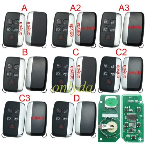 For Lonsdor Smart Key for 2015 to 2018 Jagur Land Rover 315MHZ/433MHZ works with K58ISE/K518S