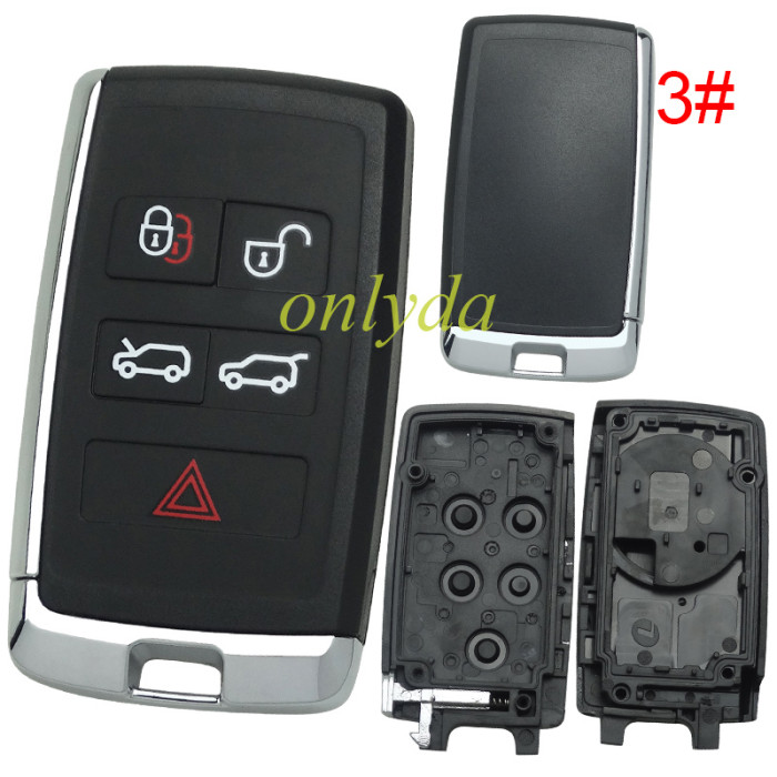 For LandRover replacement shell  for original 5 button remote key