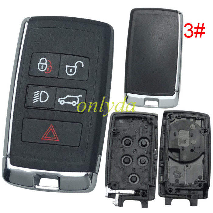 For LandRover replacement shell  for original 5 button remote key