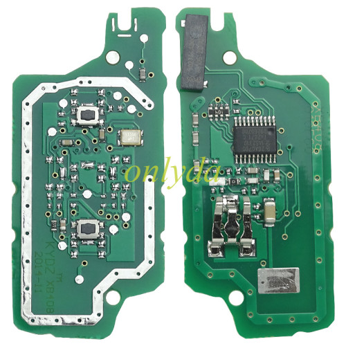 KYDZ Brand Peugeut CE0536  2 Button Flip  Remote Key  FSK model  with VA2 and HU83 blade , please choose the key shell, with 46 chip
