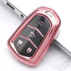 For Cadillac CT6,XT4，XT5,XT6 4 button TPU protective key case , please choose the color