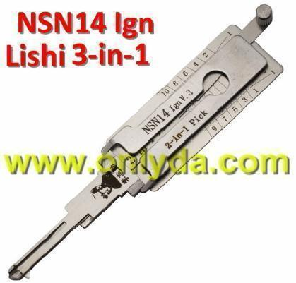 NSN14 2 in 1 decoder and lockpick only for ignition lock