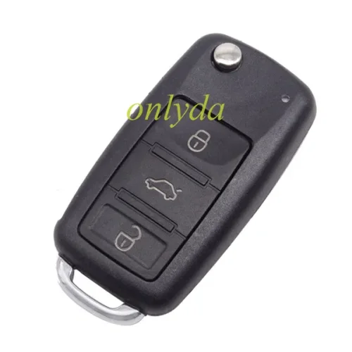 Flip Key for Volkswagen Touareg/ Phaeton 3 button remote with 315MHZ/434MHZ with 7947 chip7946A/7947A HITAG2 46 chip  Blade signature:HU66  Immobiliser System:KESSY Part No: 3D0959753AK/ 3D0959753AA/ 3D0959753AM