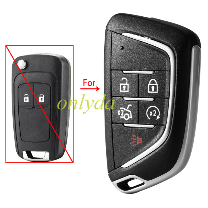 For Opel  modified 2/3/3+1/4+1/remote key blank with round badge place,(pls choose button )