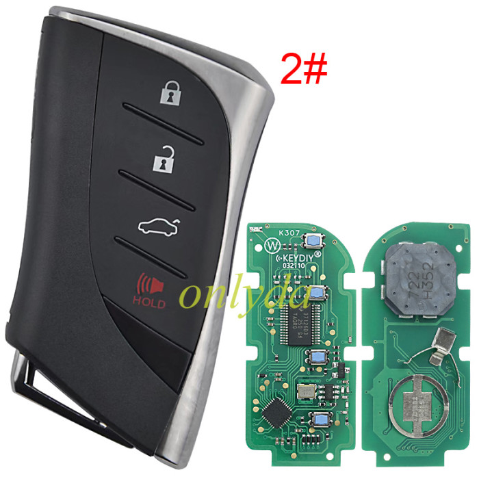 KEYDIY TB02-4 with 8A/Toyota H chip KD Smart Key Universal Remote Control