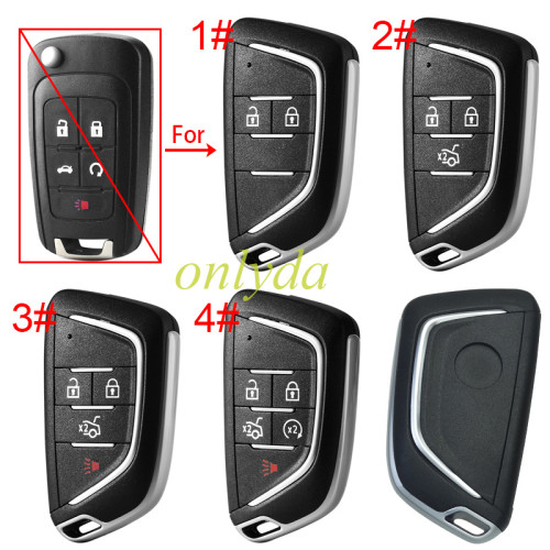 For Opel  modified 2/3/3+1/4+1/remote key blank with round badge place,(pls choose button )