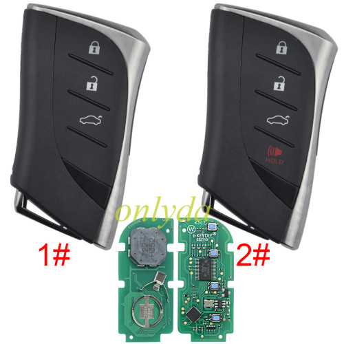KEYDIY TB02-4 with 8A/Toyota H chip KD Smart Key Universal Remote Control