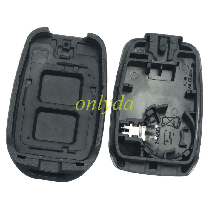 For Renault 2 button remote key with PCF7961M(HITAG AES) chip，434mhz  FSK ，please choose the blade