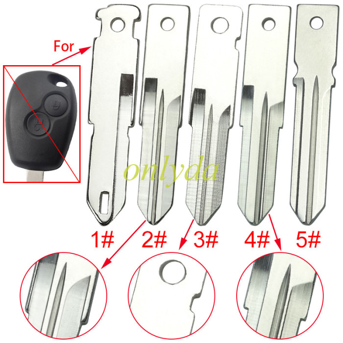 For Renault key blade  1# NE73/ 2#3# VAC102/ 4# HU166 5#HU179. pls choose blade
