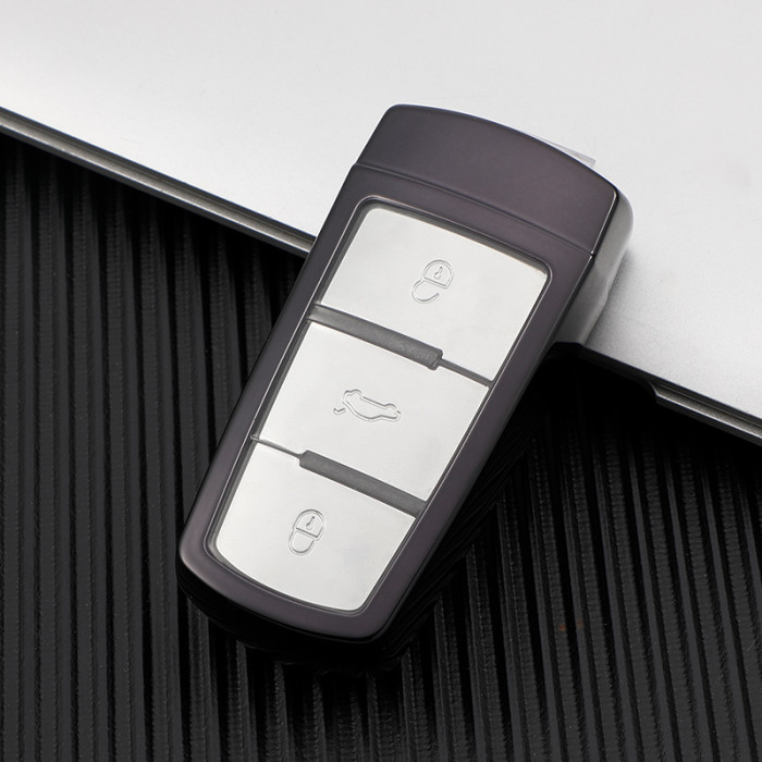 For VW CC TPU protective key case black or red color, please choose