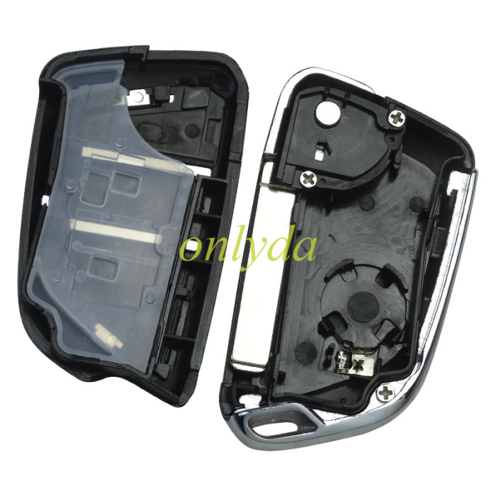 For Peugeot modified key shell  with VA2 blade, with Badge place, With battery holder, pls choose button