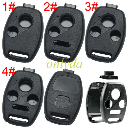 For Honda  button remote key blank with badge  (no chip slot place), pls choose button