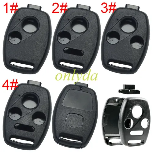For Honda  button remote key blank with badge  (no chip slot place), pls choose button