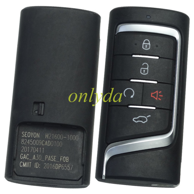 For Trumpchi original key shell with 4+1 button