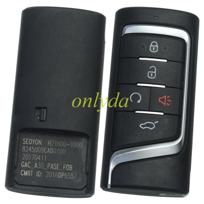For Trumpchi original key shell with 4+1 button
