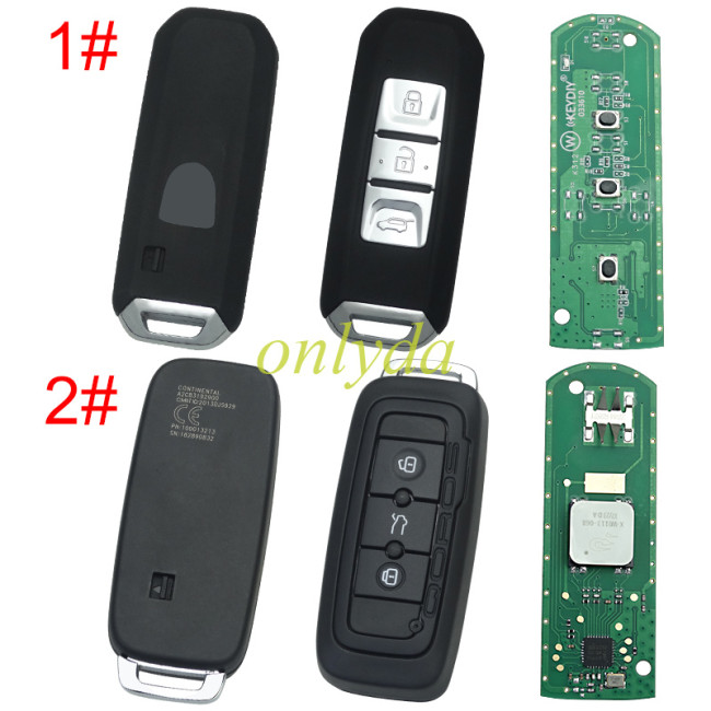 KEYDIY Remote key  3button ZB44-3 smart key for KDX2 and KD MAX ， pls choose model