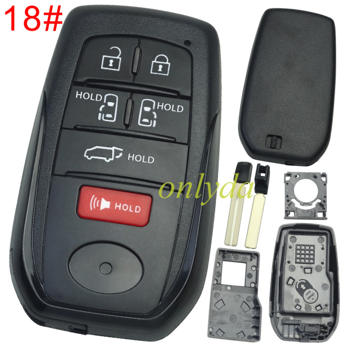 For Toyota  remote key blank, pls choose button