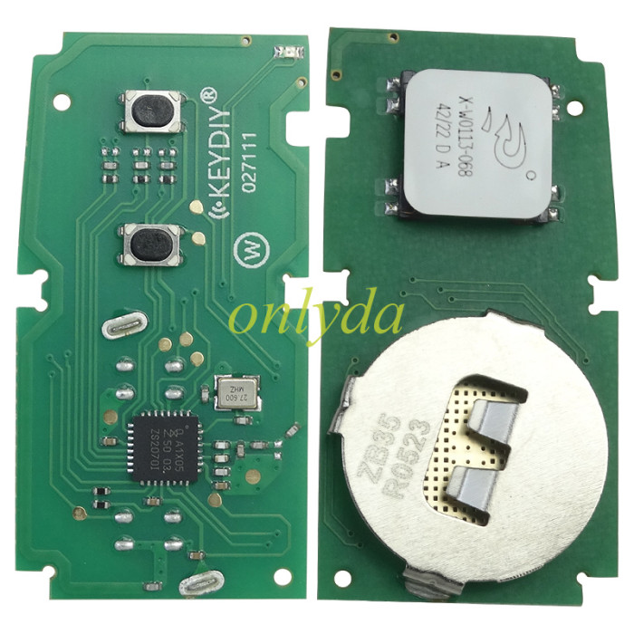 KEYDIY Remote key 2 button ZB35-2 smart key for KDX2 and KD MAX