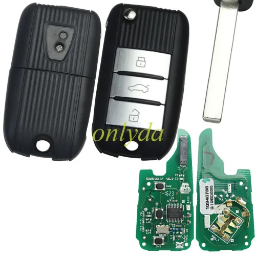 Original Roewe/ MG ZS  no smart with 47 chip  with 434mhz , Original PCB +Aftermarket shell