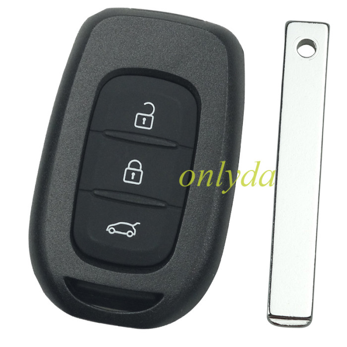 Renault  Dacia 3 button remote key with PCF7961M(HITAG AES) 4A chip，434mhz  FSK ， blade VA2 please choose the button