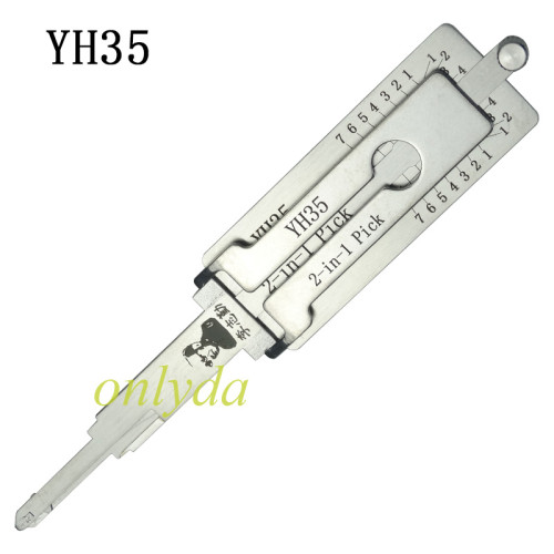 Lishi YH35 decoder together  2 in 1used for Yamaha motorcycle